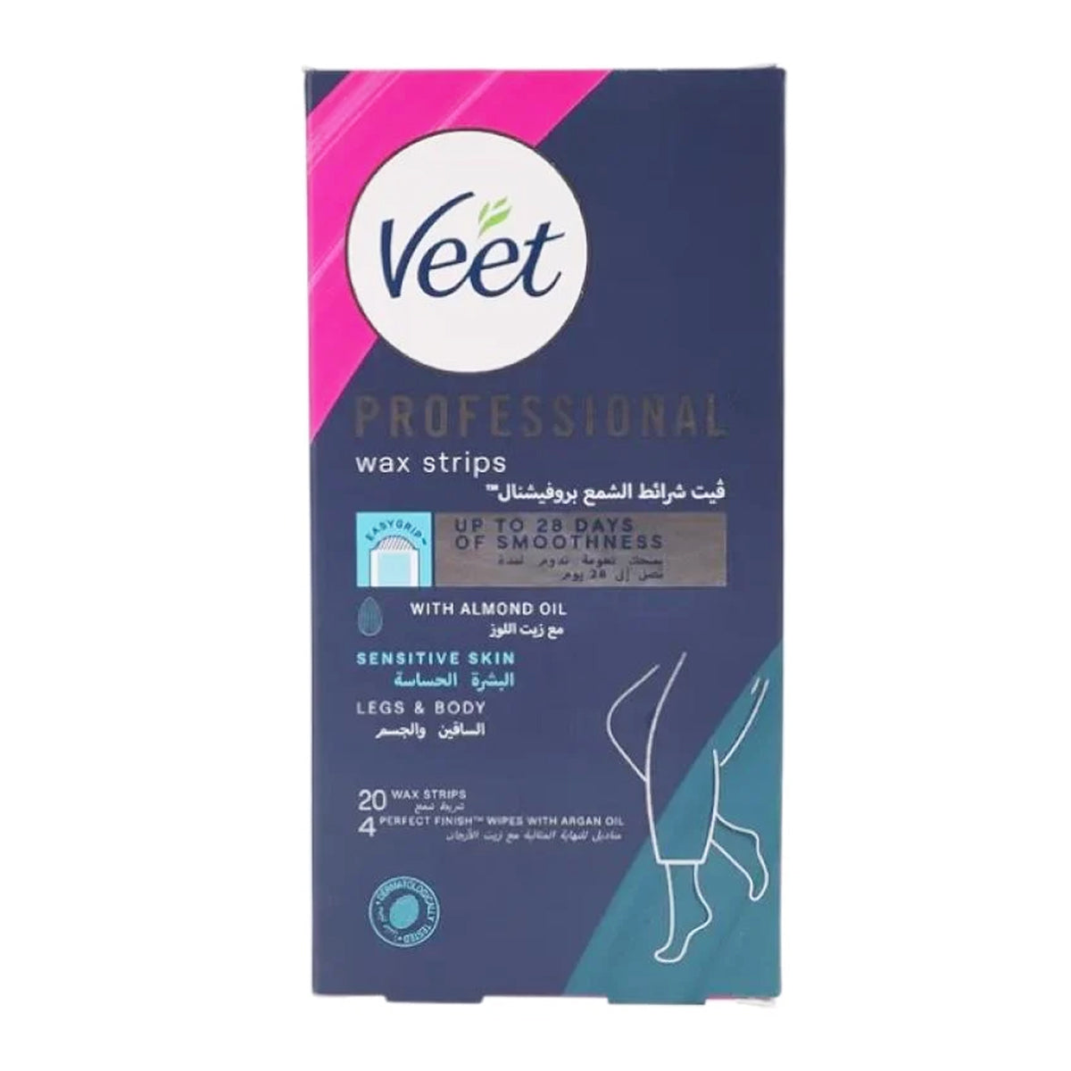 Veet Professional Wax Strips Body And Legs Sensitive Skin